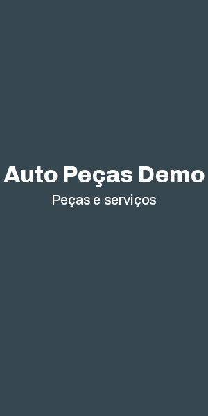 Anúncio Auto Peças Demo