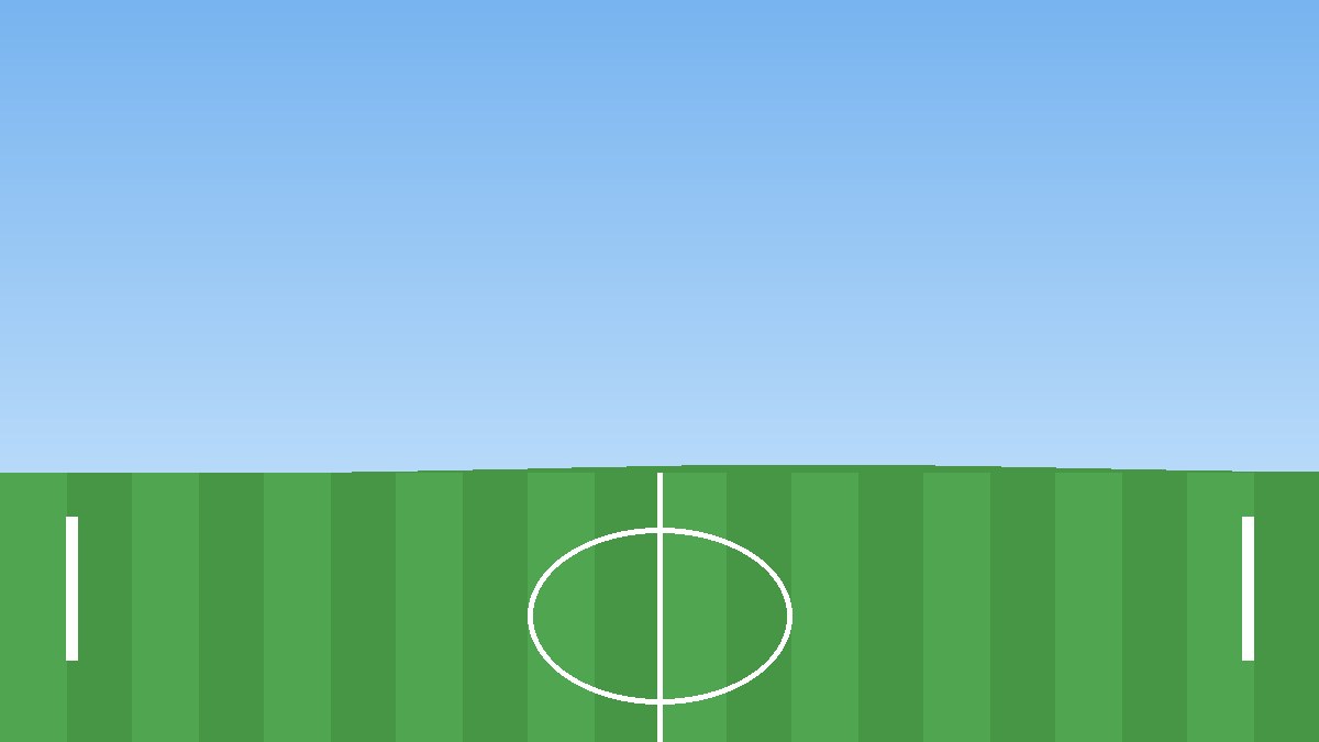 Campo de futebol visto da arquibancada