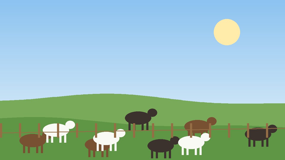 Bois pastando em um campo verde com cerca